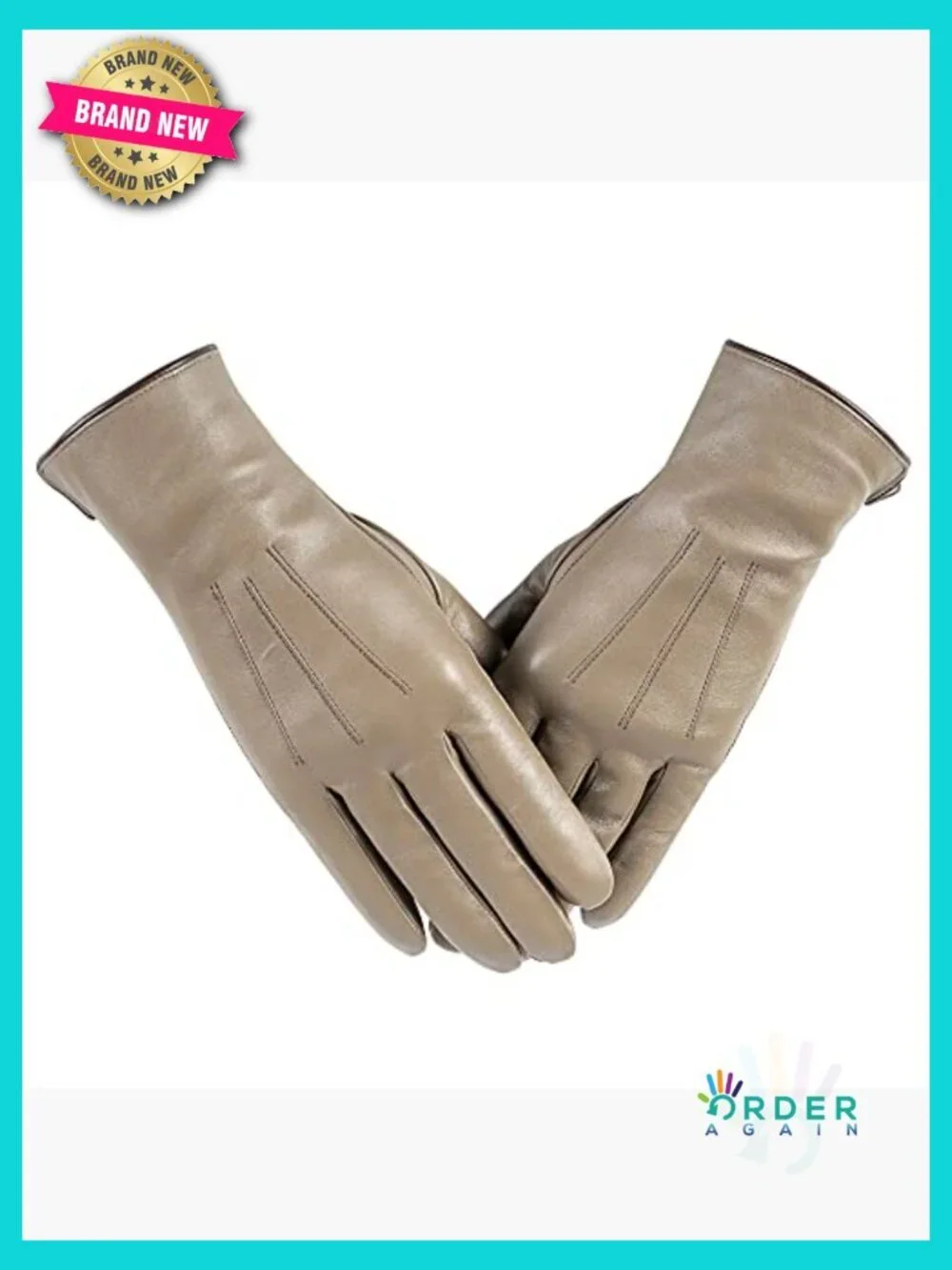Leather Gloves with Cashmere Lining Touchscreen Driving Dress Gloves Winter